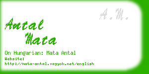 antal mata business card